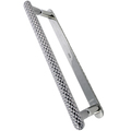 Mng 12" Oversize Quilt Pull, Polished Nickel, Back to Back Mounting 20114-BB